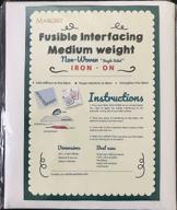 🧵 marobee medium weight sewing project fusible interfacing - 3 yard roll, 40 inch width, non-woven white logo