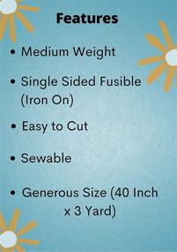 img 2 attached to 🧵 MAROBEE Medium Weight Sewing Project Fusible Interfacing - 3 Yard Roll, 40 Inch Width, Non-Woven White