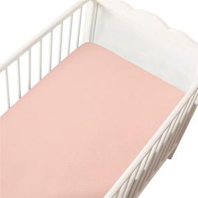 img 1 attached to 👶 Girl's Pink Flannel Crib Sheet - 100% Cotton, Heavenly Soft Fitted Sheet for Standard Crib (28" X 52") and Toddler Mattresses