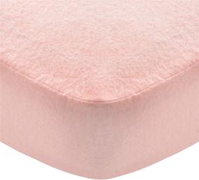 img 4 attached to 👶 Girl's Pink Flannel Crib Sheet - 100% Cotton, Heavenly Soft Fitted Sheet for Standard Crib (28" X 52") and Toddler Mattresses