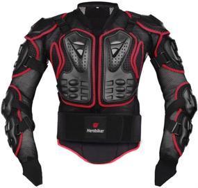 img 4 attached to 🏍️ HEROBIKER Motorcycle Full Body Armor Jacket with Spine and Chest Protection for Motocross Races - 2 Stylish Options Available