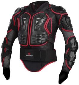 img 2 attached to 🏍️ HEROBIKER Motorcycle Full Body Armor Jacket with Spine and Chest Protection for Motocross Races - 2 Stylish Options Available