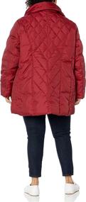 img 1 attached to Stay Warm in Style with 🧥 the LONDON FOG Women's Diamond Quilted Down Coat