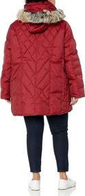 img 2 attached to Stay Warm in Style with 🧥 the LONDON FOG Women's Diamond Quilted Down Coat