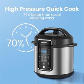 img 1 attached to COMFEE’ 6 Quart Pressure Cooker 12-in-1: Ultimate Multi-Functional One Touch Kick-Start Appliance with Slow Cooker, Rice Cooker, Steamer, and More!