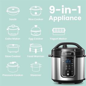 img 3 attached to COMFEE’ 6 Quart Pressure Cooker 12-in-1: Ultimate Multi-Functional One Touch Kick-Start Appliance with Slow Cooker, Rice Cooker, Steamer, and More!