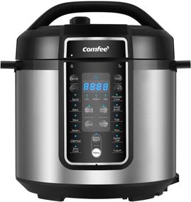 img 4 attached to COMFEE’ 6 Quart Pressure Cooker 12-in-1: Ultimate Multi-Functional One Touch Kick-Start Appliance with Slow Cooker, Rice Cooker, Steamer, and More!