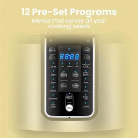 img 2 attached to COMFEE’ 6 Quart Pressure Cooker 12-in-1: Ultimate Multi-Functional One Touch Kick-Start Appliance with Slow Cooker, Rice Cooker, Steamer, and More!