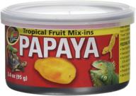 🍍 zoo med tropical fruit mix-ins: papaya reptile food 3.4-ounce – nutritious and delicious treat for your reptiles логотип