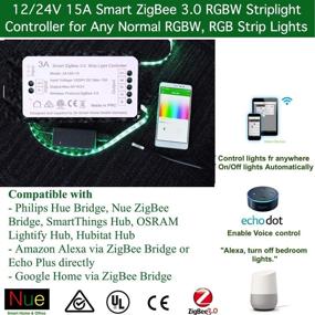 img 2 attached to Smart ZigBee RGBW RGB Strip Light Controller Switch for 12/24V DC Automation and Alexa Control