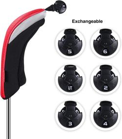 img 1 attached to 🏌️ Premium Golf Head Cover Set with Interchangeable Tags - Fits All Fairway and Driver Clubs