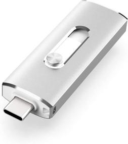 img 4 attached to 💾 VANSUNY 256GB USB C Flash Drive - Super Speed Solid State USB Drive (256G, Silver) - Dual Drive USB Type C Thumb Drive 350Mb/s USB 3.1