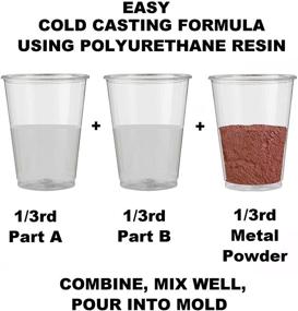 img 1 attached to ArtMolds High-Grade Copper Powder: Effortless Cold Casting with Polyurethane Resin for Stunning Sculptures, Home & Office Decor - 1lb/350 Mesh