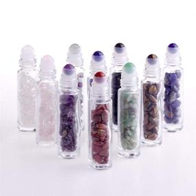 img 1 attached to Constore Gemstone Essential Bottles Aromatherapy