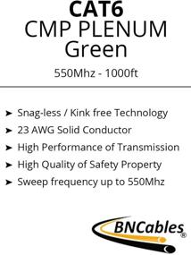 img 1 attached to 1000ft Голубой пленумный кабель CAT6 - 550MHZ, 23AWG 4Pair, Сплошной UTP-сетевой кабель, Непрокладываемая витая пара. Есть также в белом, желтом, сером, фиолетовом, зеленом и черном цветах.