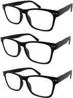 👓 enhance your reading experience with 2 pack bulk multi focus 3 power progressive reading glasses - no line logo