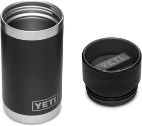 img 2 attached to YETI Rambler 12 oz Bottle, Stainless Steel, Vacuum Insulated, Hot Shot Cap, Black – Enhanced SEO