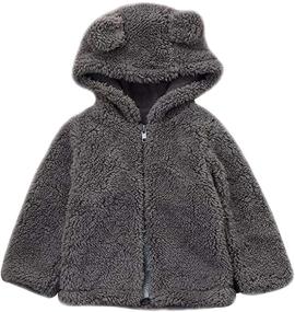 img 4 attached to 🧥 EGELEXY Kids Bear Style Hood Fleece Coat: Winter Autumn Outwear for Boys and Girls