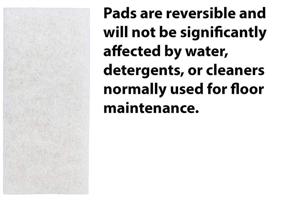 img 2 attached to 3M Doodlebug Utility Pad: White, 5 Pads/Box, 4 🧽 Boxes/Case, Buffs and Cleans Glass, Ceramic Tile, Fiberglass, Floors, Swimming Pools