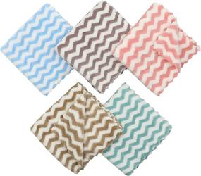 img 2 attached to 🧼 Superior Absorbency Microfiber Kitchen Dish Towels - Set of 10, 12x12 Inches - Soft, Tidy, Bulk Dish Cloths for Efficient Cleaning