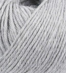 img 2 attached to Soft Alpaca Yarn Wool Set - 3 Skeins Fingering & Worsted Weight for Knitting and Crocheting - Heavenly Soft Blend in Silver Gray