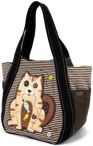 img 2 attached to Carryall Canvas Handbag Zipper Animal Women's Handbags & Wallets in Totes