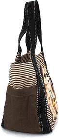 img 1 attached to Carryall Canvas Handbag Zipper Animal Women's Handbags & Wallets in Totes
