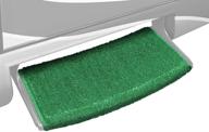 prest-o-fit wraparound+plus radius green: 22 in. wide rv/camper step carpet upgrade logo