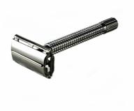 🪒 edward london &amp; co long handle double edge butterfly open safety razor in pearl black - enhanced seo logo