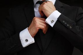 img 1 attached to Sterling Silver Cufflinks Business Wedding