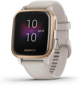 img 3 attached to 🎶 Garmin Venu SQ Музыкальное издание Light Sand с розовым ободком, пакет + 1-летний план дополнительной защиты