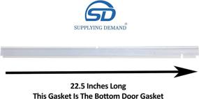 img 2 attached to 🧽 809006501 Dishwasher Bottom Door Gasket Seal - Enhances Supply and Demand | Replaces 154576501