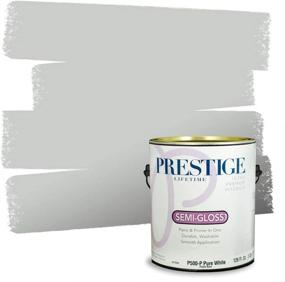 img 2 attached to 🌊 Prestige Interior Paint and Primer in One: Sea Wall Semi-Gloss, 1 Gallon - Enhance Walls with Long-lasting Brilliance!