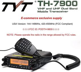 img 3 attached to 📻 Discover the Versatile TYT TH-7900 Mobile Radio: 50W Dual Band VHF/UHF Vehicle Transceiver with Cable