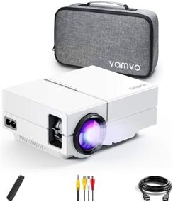 img 4 attached to 📽️ Vamvo Movie Projector: Portable 1080P Dolby Digital Plus Support, 200" Display, Fire TV Stick/PS4 Compatible, Outdoor Video Projector for Phone with HDMI, VGA, SD/TF, AV, USB and RC