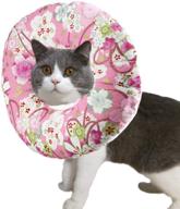 🐱 comfortable cat cone: soft recovery collar for post-surgery cats, kittens & small dogs логотип