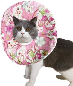 img 4 attached to 🐱 Comfortable Cat Cone: Soft Recovery Collar for Post-Surgery Cats, Kittens & Small Dogs