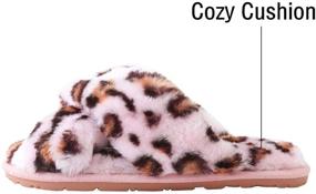 img 2 attached to 🐆 Leopard Fluffy Outdoor Boys' Shoes - Kitulandy Slippers