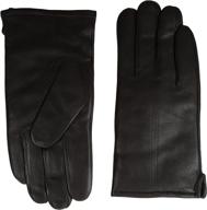 leather gloves microplie lining black men's accessories logo
