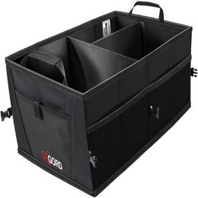 img 4 attached to Premium Trunk Organizer for Car Storage - Best SUV Truck Van Auto Accessories Organization Caddy Bag - Front/Back-Seat Vehicle Sedan Interior Collapsible Bin - Automotive Grocery Organize Box