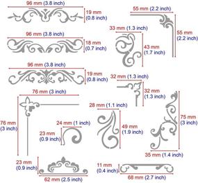 img 1 attached to Metal Journal Stencil by Aleks Melnyk #3 - Flowers and Vines Ornament Vintage Finds. Ideal Stencil Template for Wood Painting, Wall Décor, and Furniture Crafts.