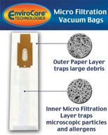 🧹 envirocare replacement micro filtration vacuum bags - compatible with oreck type cc, xl - fits various upright vacuum cleaners xl7, xl21, 2000's-9000's - pack of 8 логотип