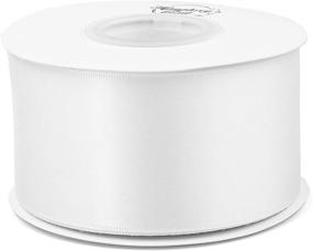 img 2 attached to 🎀 Humphrey's Craft 2 Inch White Double Faced Satin Ribbon - 25 Yards: Perfect for Crafts, Gift Wrapping, DIY Bows, Bridal Bouquets, Sewing & More!