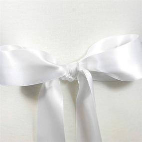 img 1 attached to 🎀 Humphrey's Craft 2 Inch White Double Faced Satin Ribbon - 25 Yards: Perfect for Crafts, Gift Wrapping, DIY Bows, Bridal Bouquets, Sewing & More!