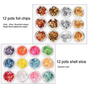 img 2 attached to 💅 24 Pack Nail Paillette Chip Foil Nail Glitter: Perfect for Nail Art, DIY Crafts, Party Decor, and Body Decorations