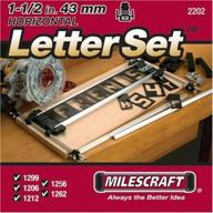 enhance your woodworking efficiency with the milescraft 2202 horizontal character template logo