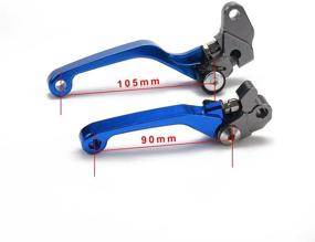 img 3 attached to 🔵 JFG RACING Билетный Пивотный Складной Сцепной Тормозной Рычаг для YZ80 YZ85 01-14 - Синий