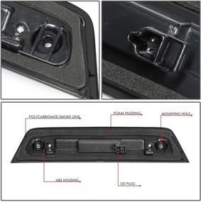 img 1 attached to DNA Motoring 3BL-DJOU09-LED-BK-SM Полностью светодиодный 3-й задний стоп-сигнал Задний центральный стоп-сигнал