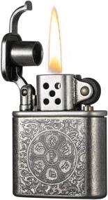 img 4 attached to 🎁 Morisk Vintage Trench Lighter: Windproof, Refillable Pipe Lighter with Removable Case - Unique Birthday Gift for Men, Dad, Husband"