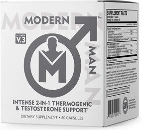 img 2 attached to Modern Man V3 - Testosterone Booster + Thermogenic Fat Burner for Men, Enhanced Focus, Energy & Alpha Drive - Advanced Weight Loss Supplement & Lean Muscle Builder, Shed Belly Fat - 60 Capsules
